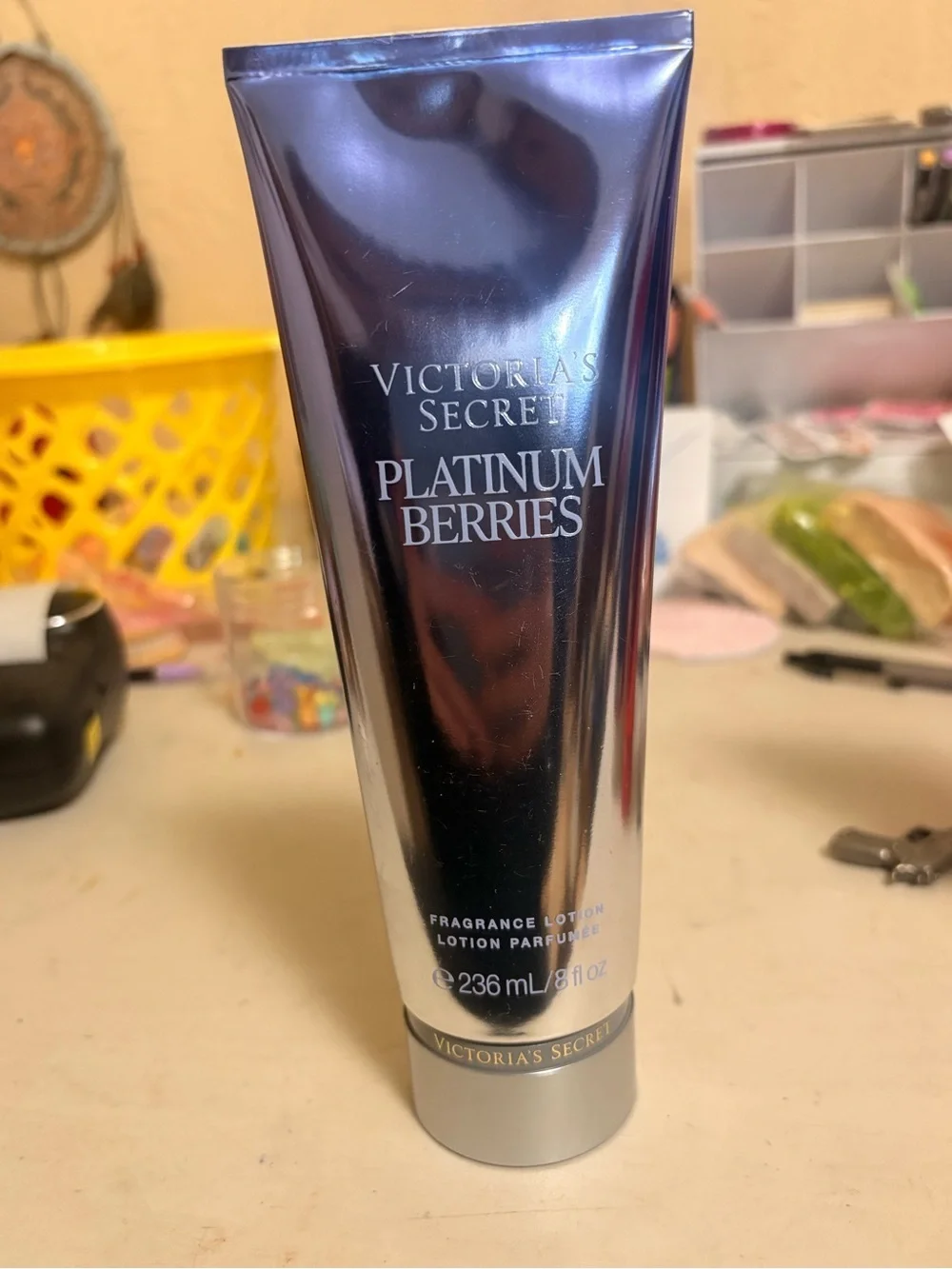 Victoria's Secret Platinum Berries Fragrance Lotion — Purple